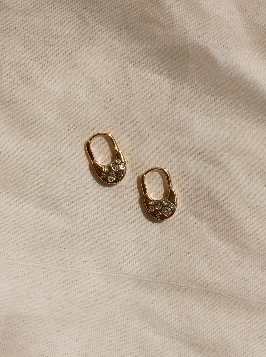 Lock & Sparkle Earrings