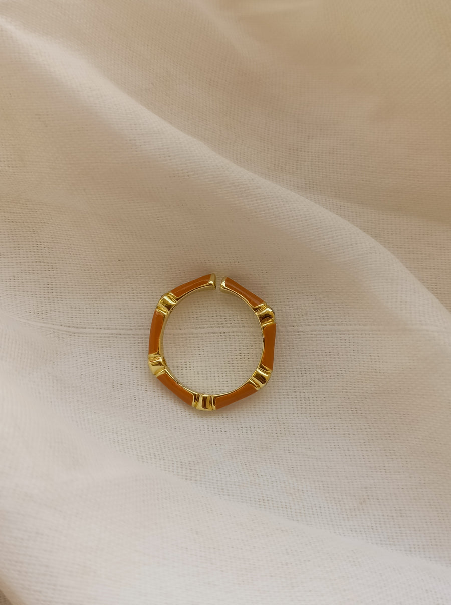 Sunset Hexagon Ring