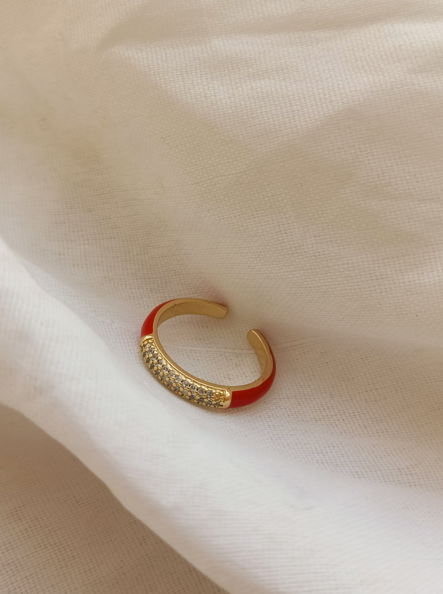 Crimson Crystal Ring