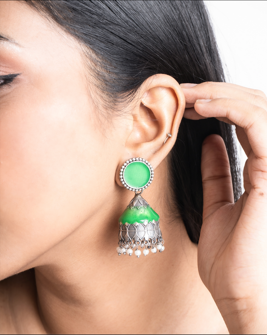 Forest Opulence Jhumki