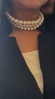 Stacked Sitori Pearl Necklace