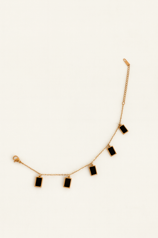 Noir Luxe Charm Bracelet
