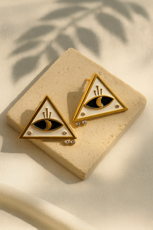 Talisman Triangle Studs