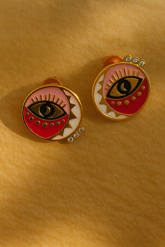 Crimson Guardian Studs