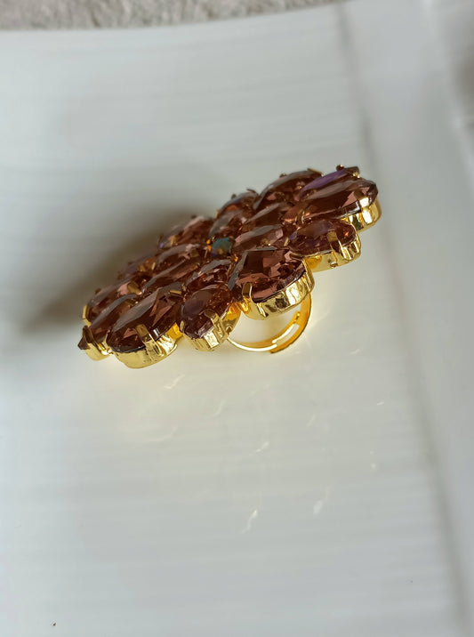 Peach Emiko She said yes- Jewelry by Pallavi 